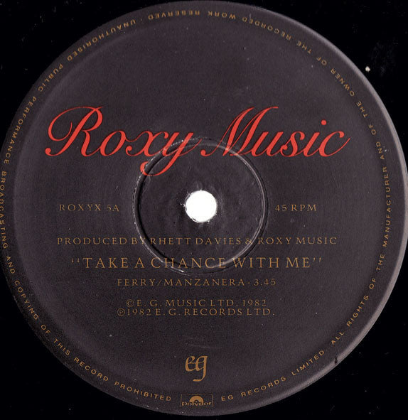 Roxy Music : Take A Chance With Me / The Main Thing - Dance Mix (12", Single)