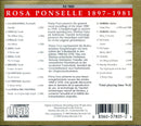 Rosa Ponselle : Ponselle (CD, Comp, Amb)