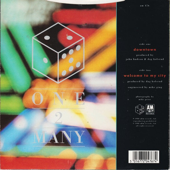 One 2 Many : Downtown (7", Single)