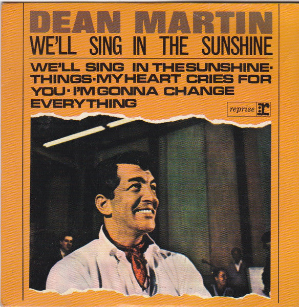 Dean Martin : We'll Sing In The Sunshine (7", EP, Mono)