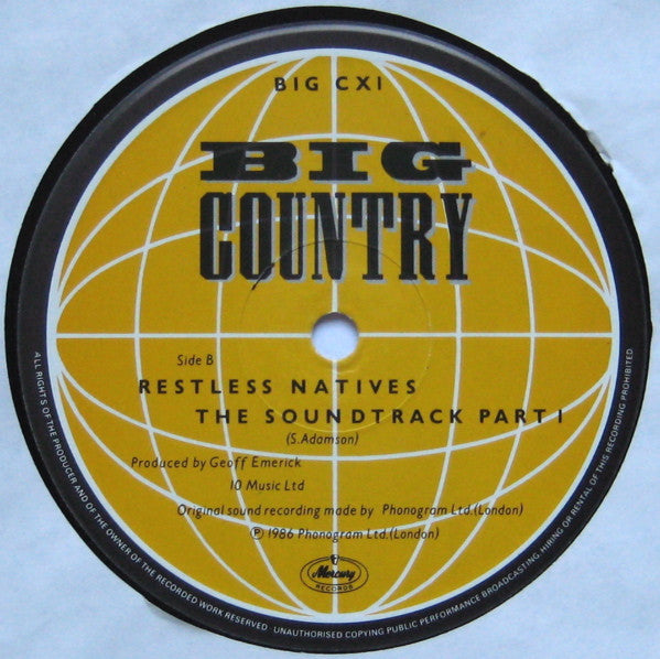 Big Country : Look Away (12" Mix) (12", Single)