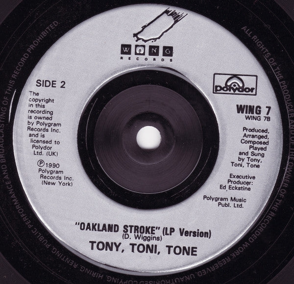 Tony! Toni! Toné! : Oakland Stroke (7", Single)