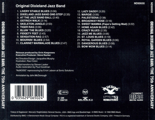 Original Dixieland Jazz Band : The 75th Anniversary (CD, Comp, RM)