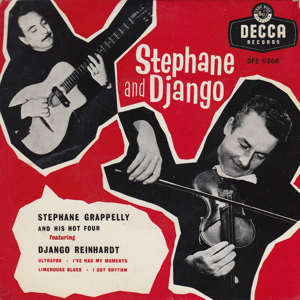 Stephane Grappelly And His Hot Four* Featuring Django Reinhardt : Stephane And Django (7", EP, Mono)