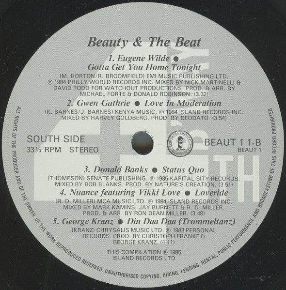 Various : Beauty + The Beat On Broadway (2xLP, Comp)