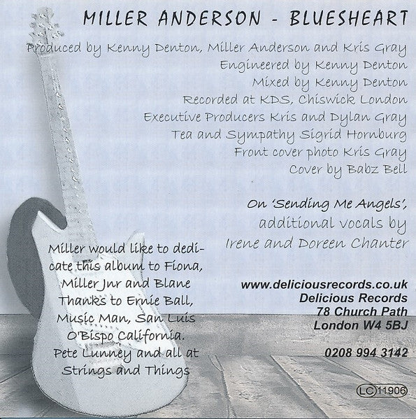 Miller Anderson : Bluesheart (CD, Album)