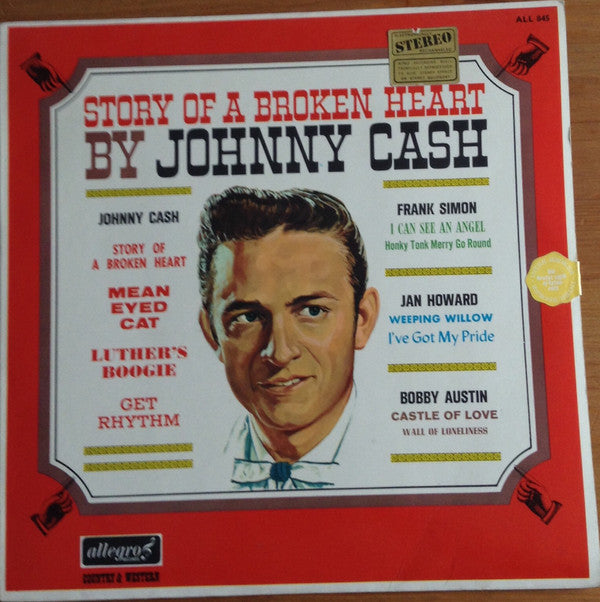 Johnny Cash : Story Of A Broken Heart (LP, Comp, Red)