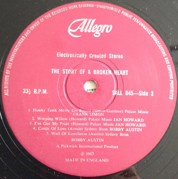 Johnny Cash : Story Of A Broken Heart (LP, Comp, Red)