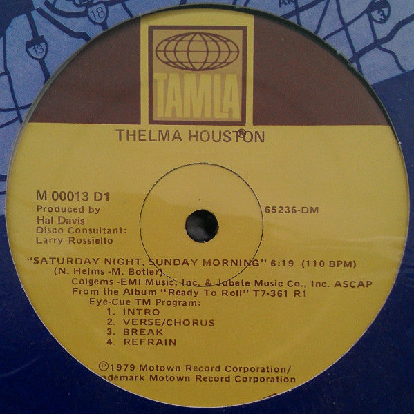 Thelma Houston : Saturday Night, Sunday Morning (12")