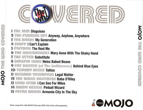 Various : The Who Covered (CD, Comp)