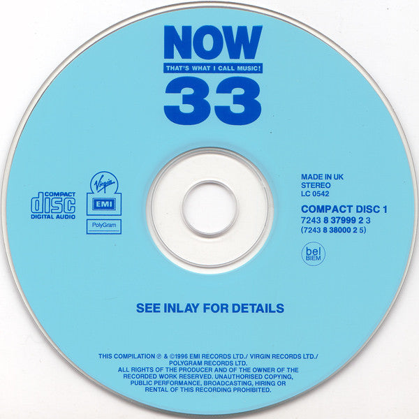 Various : Now That's What I Call Music! 33 (2xCD, Comp)