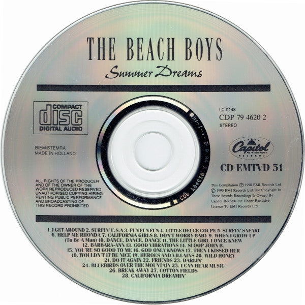 The Beach Boys : Summer Dreams (28 Classic Tracks) (CD, Comp)