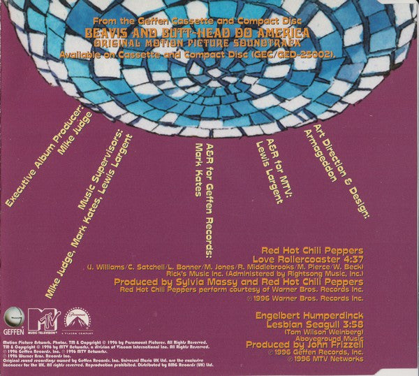 Red Hot Chili Peppers / Engelbert Humperdinck : Love Rollercoaster / Lesbian Seagull (CD, Single)