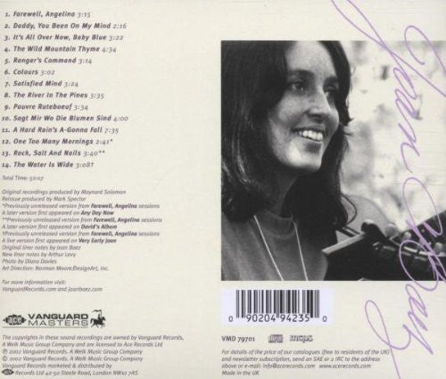 Joan Baez : Farewell, Angelina (CD, Album, RE, RM, Son)