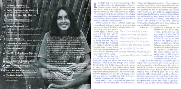Joan Baez : Farewell, Angelina (CD, Album, RE, RM, Son)