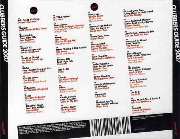 Various : Clubbers Guide 2007 (2xCD, Comp, Mixed)
