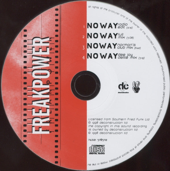 Freak Power : No Way (CD, Single)