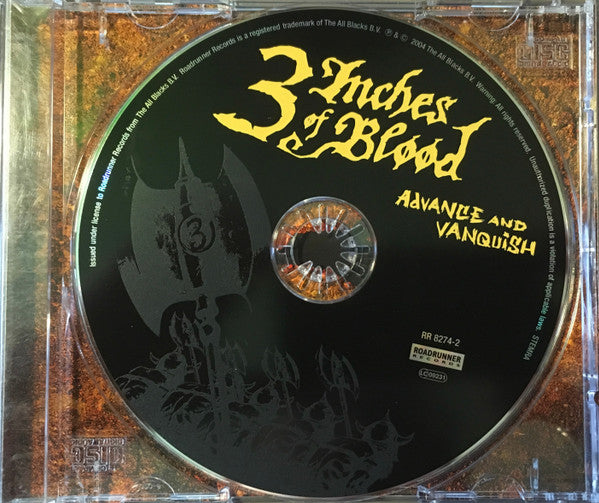 3 Inches Of Blood : Advance And Vanquish (CD, Album)