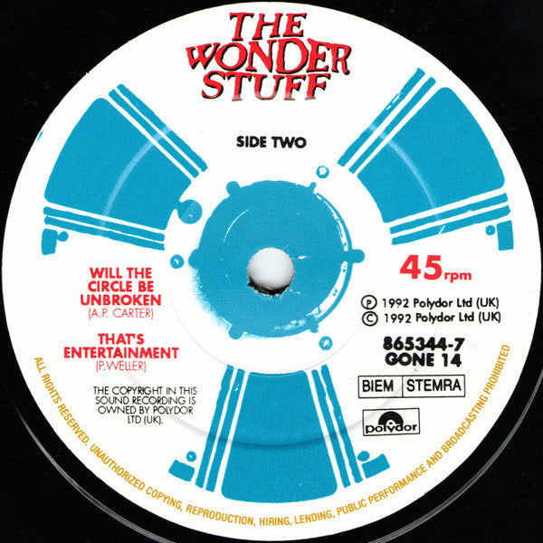 The Wonder Stuff : Welcome To The Cheap Seats The Original Soundtrack E.P. (7", EP)