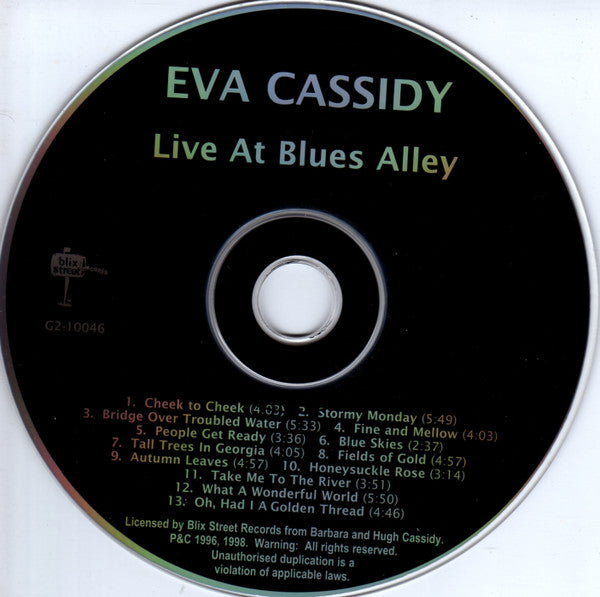 Eva Cassidy : Live At Blues Alley (CD, Album)