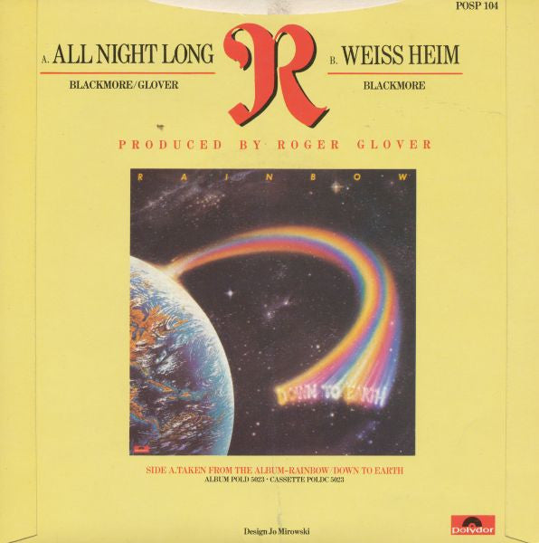 Rainbow : All Night Long (7", Single)