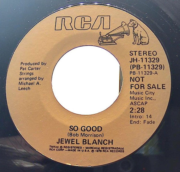 Jewel Blanch : So Good (7", Promo)