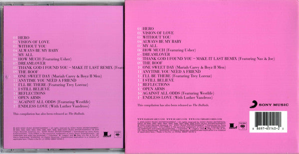 Mariah Carey : Lovesongs (CD, Comp, RE, Sli)