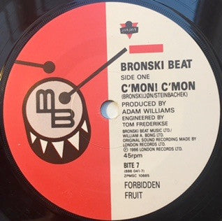 Bronski Beat : C'Mon! C'Mon! (7", Single)