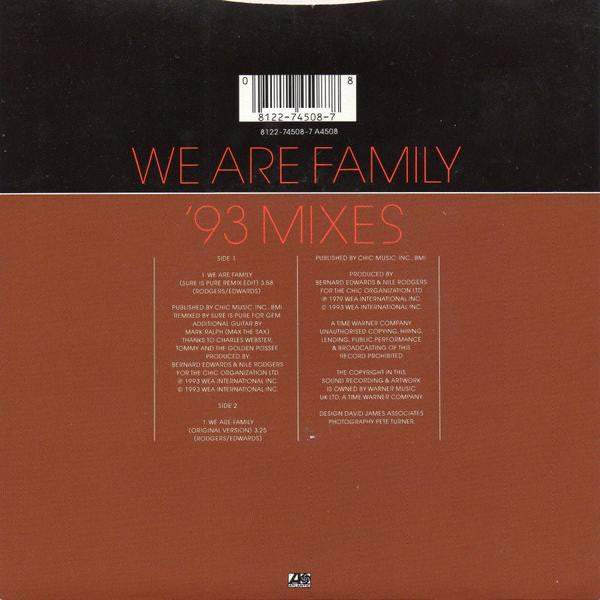 Sister Sledge : We Are Family ('93 Mixes) (7", Single)