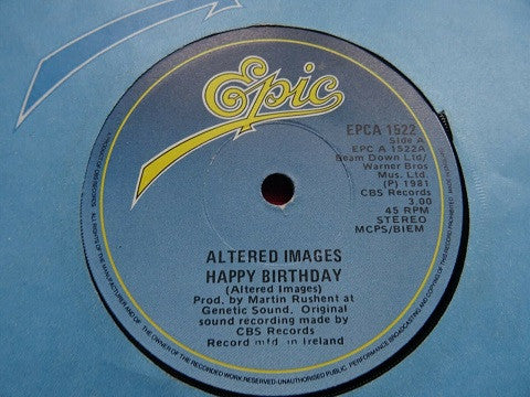 Altered Images : Happy Birthday (7", Single)
