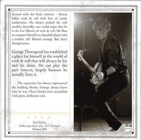 George Thorogood & The Destroyers : Greatest Hits: 30 Years Of Rock (CD, Comp, RM)