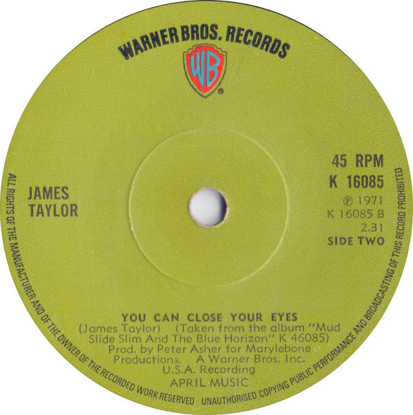 James Taylor (2) : You've Got A Friend (7", Single)