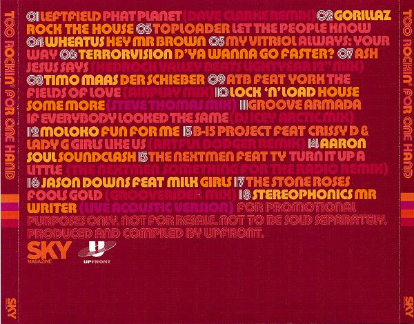 Various : Too Rockin' For One Hand (CD, Comp, Promo)