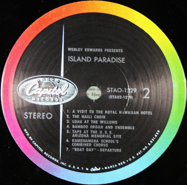 Webley Edwards : Webley Edwards Presents Island Paradise (LP, Album)