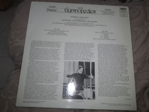 Erik Satie, Gabriel Fauré, Maurice Ravel, National Philharmonic Orchestra, Charles Gerhardt : Satie - Gymnopedies 1&2, Faure - Pavane op. 50, Ravel - Introduction and Allegro, Le tombeau de Couperin, Pavane (LP, RE)