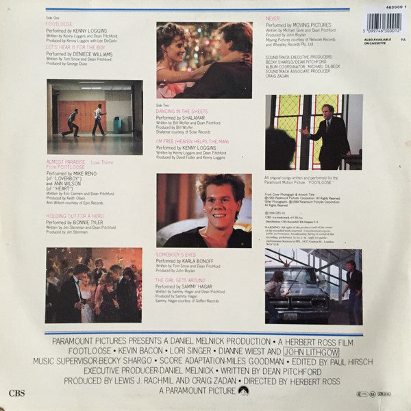 Various : Footloose (Original Motion Picture Soundtrack) (LP, Comp, RE)