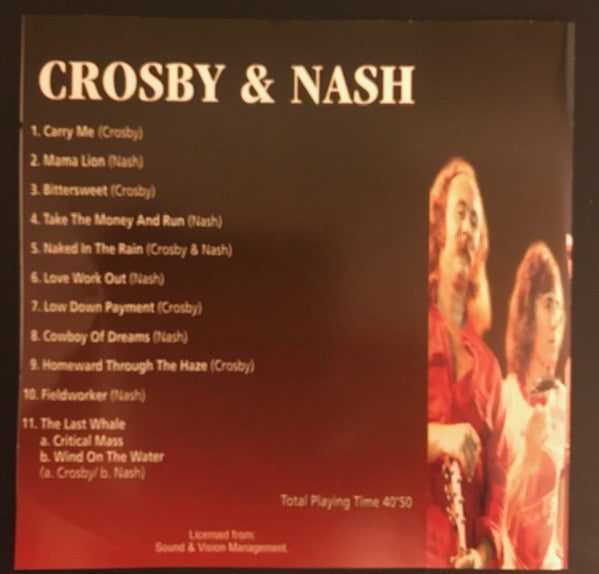 Crosby & Nash : Crosby & Nash (CD, Album, RE)