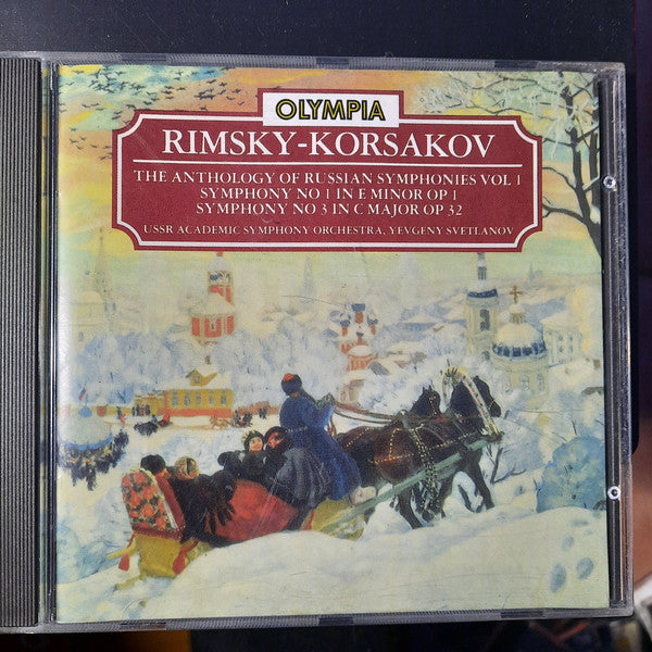 Nikolai Rimsky-Korsakov, Russian State Symphony Orchestra, Evgeni Svetlanov : The Anthology Of Russian Symphonies Vol. 1 (CD, Album)
