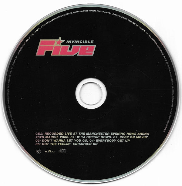 Five : Invincible (CD, Album + CD, Enh + Ltd, S/Edition)