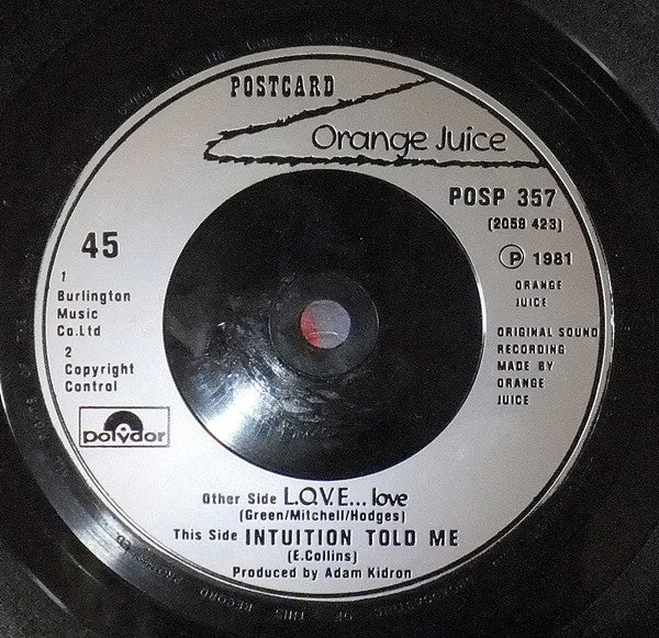 Orange Juice (3) : L.O.V.E... Love (7", Single, Sil)