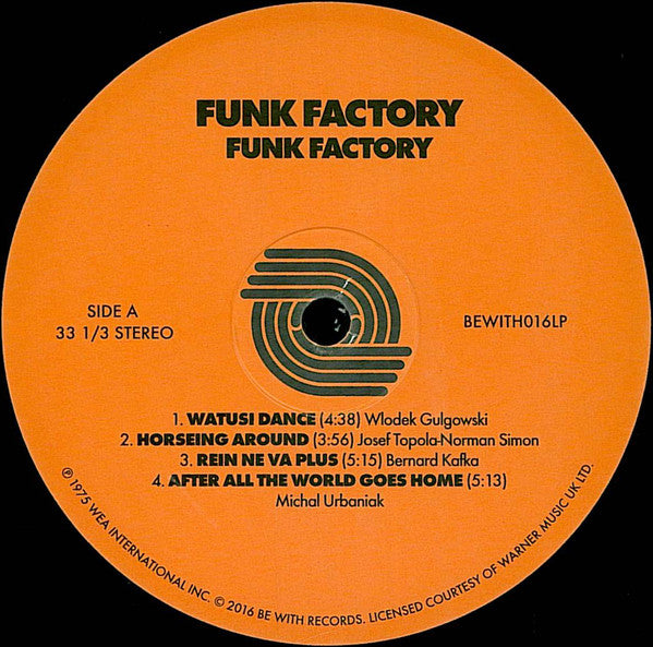 Funk Factory : Funk Factory (LP, Album, RE, 180)