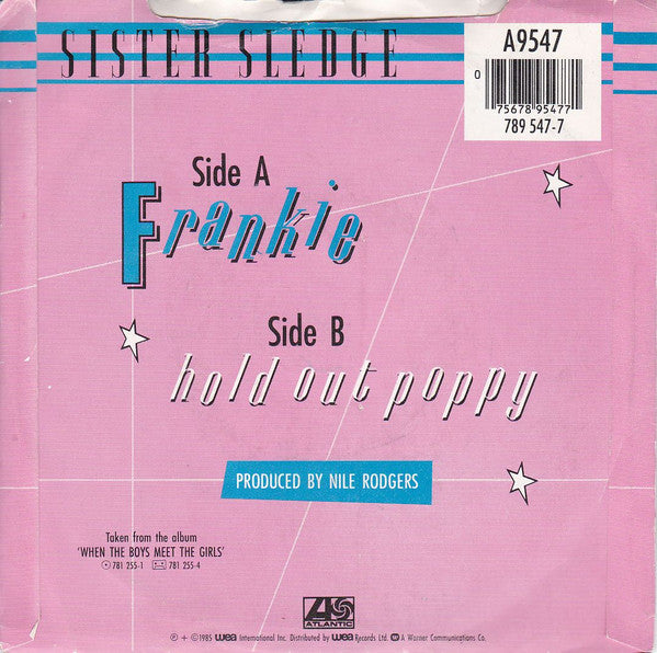 Sister Sledge : Frankie (7", Pap)