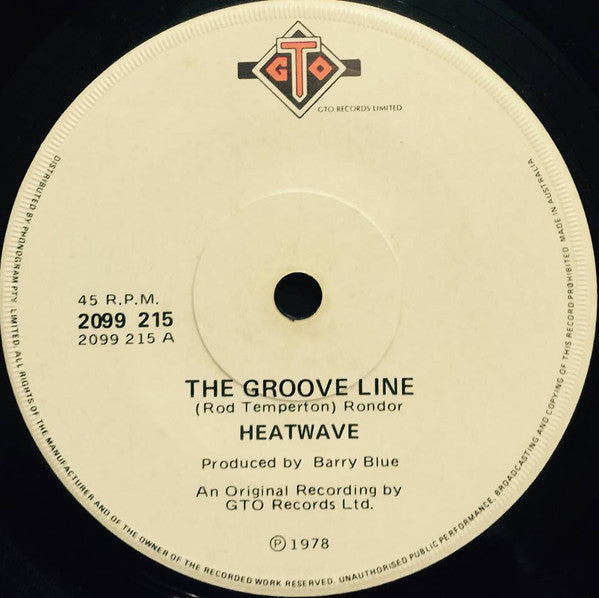 Heatwave : The Groove Line (7", Single)