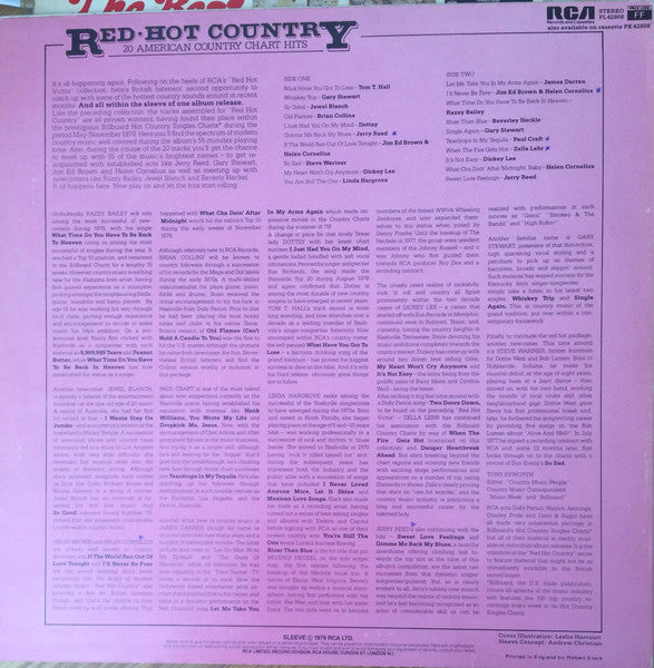 Various : Red-Hot Country Volume 2 (20 American Country Chart Hits) (LP, Album, Comp)