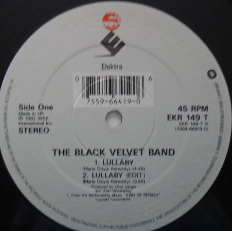 The Black Velvet Band : Lullaby (12")