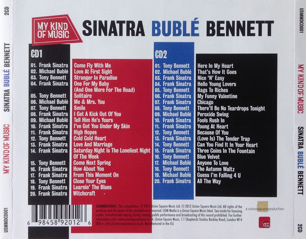 Various : My Kind Of Music - Sinatra Bublé Bennett (2xCD, Comp)