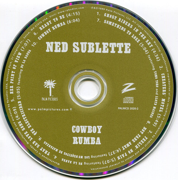 Ned Sublette : Cowboy Rumba (CD, Album)