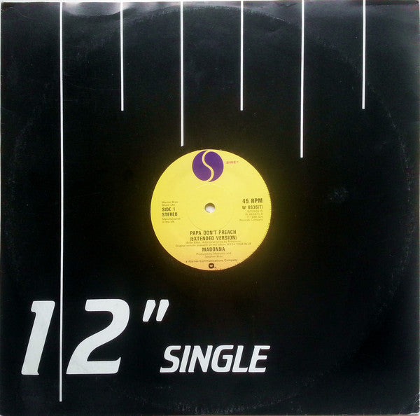 Madonna : Papa Don't Preach (12", Single)