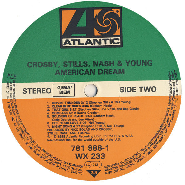 Crosby, Stills, Nash & Young : American Dream (LP, Album)