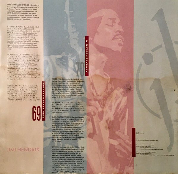 Jimi Hendrix : Cornerstones 1967 - 1970 (LP, Comp)